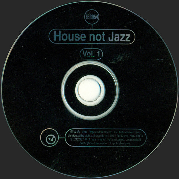 Various : House Not Jazz Vol. 1 (CD, Comp)