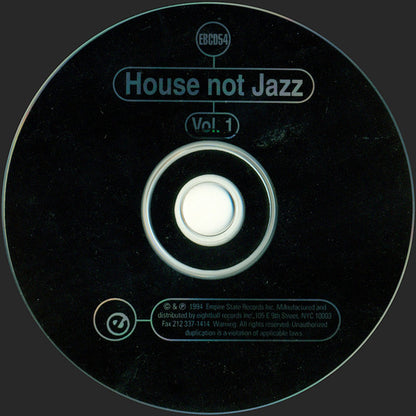 Various : House Not Jazz Vol. 1 (CD, Comp)