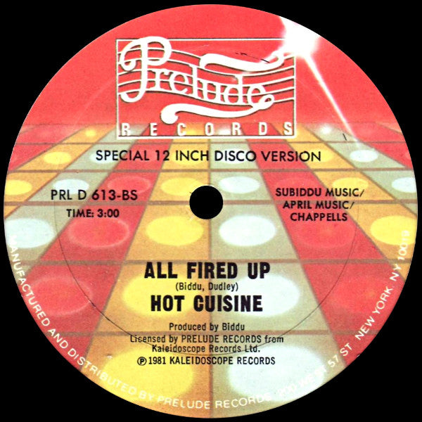 Hot Cuisine : Who's Been Kissing You ? / All Fired Up (12")