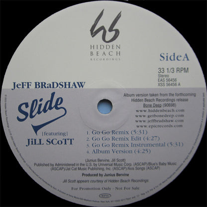 Jeff Bradshaw : Slide / Bone Deep (Sampler) (12", Promo)