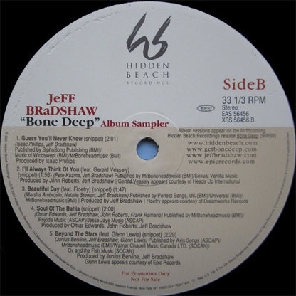 Jeff Bradshaw : Slide / Bone Deep (Sampler) (12", Promo)