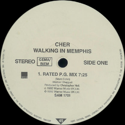 Cher : Walking In Memphis (12", Promo)