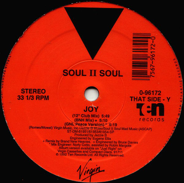 Soul II Soul : Joy (12")