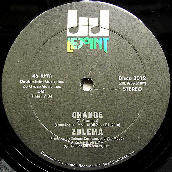Zulema : Change (12")