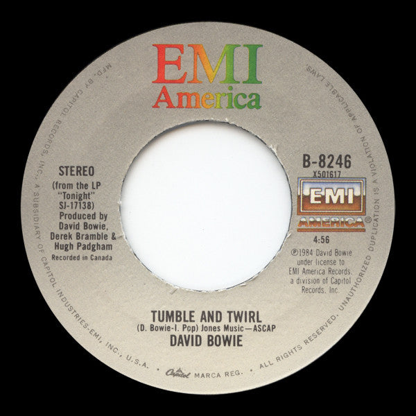 David Bowie : Tonight (7", Single, Ltd, Pos)