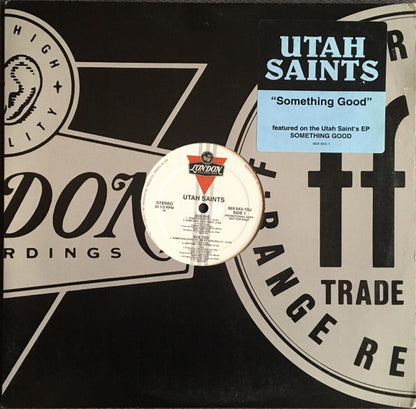 Utah Saints : Something Good (12", Maxi, Promo)