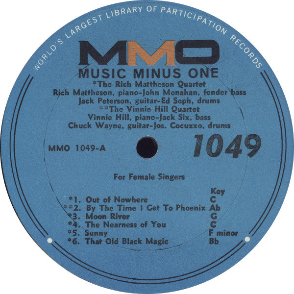 The Rich Mattheson Quartet / The Vinson Hill Quartet : It Could Happen To You (LP, Album, Blu)