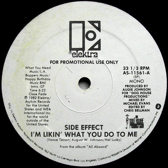 Side Effect : I'm Likin' What You Do To Me (12", Promo)