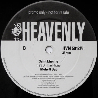 Saint Etienne : He's On The Phone (12", Single, Promo)