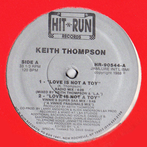 Keith Thompson : Love Is Not A Toy (12")