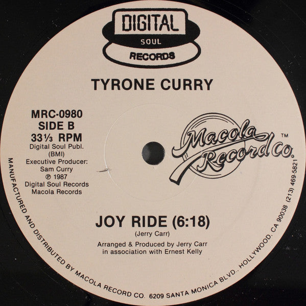 Tyrone Curry : I'm So In Love (12")