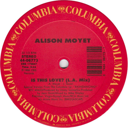Alison Moyet : Is This Love? (12", Single)