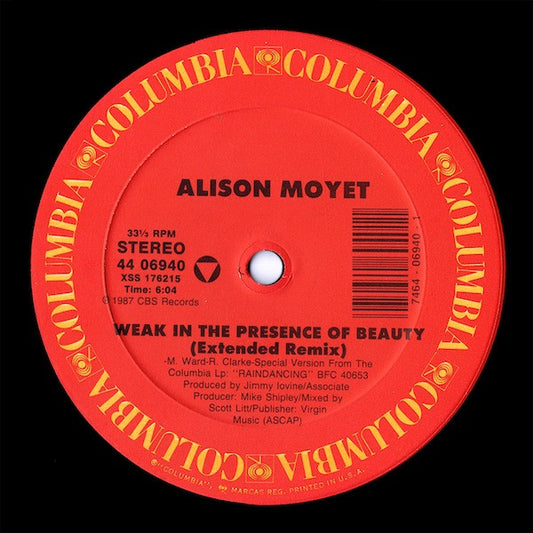 Alison Moyet : Weak In The Presence Of Beauty (12")