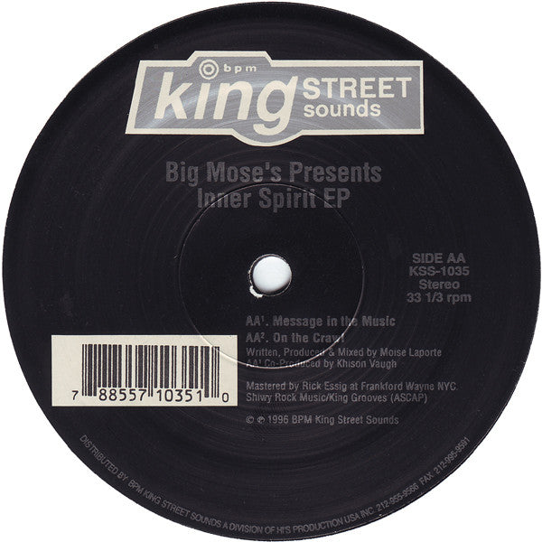 Big Mose's* : Inner Spirit EP (12", EP)