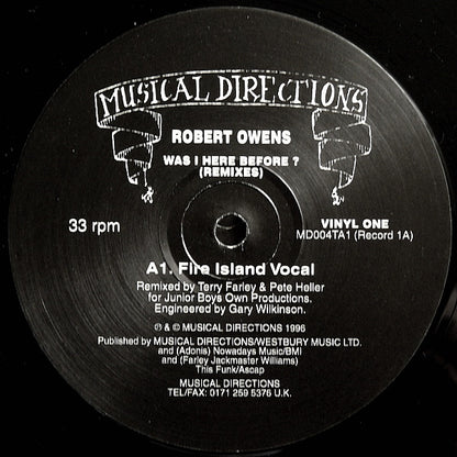 Robert Owens : Was I Here Before? (Remixes) (3x12")
