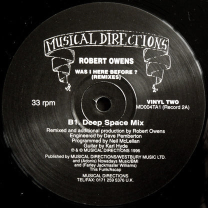 Robert Owens : Was I Here Before? (Remixes) (3x12")