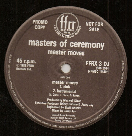 Masters Of Ceremony (2) : Master Moves (12", Promo)