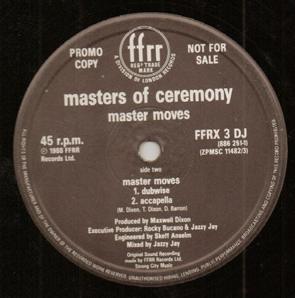 Masters Of Ceremony (2) : Master Moves (12", Promo)