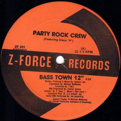 Party Rock Crew : Bass Town (12")