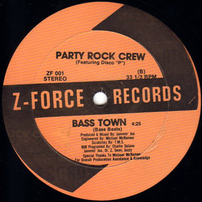 Party Rock Crew : Bass Town (12")