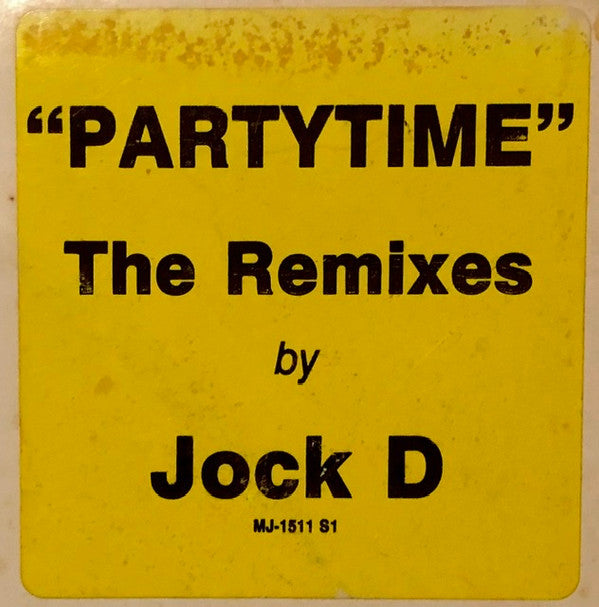Jock D.* with D.J. Swift* : Partytime (12", Promo)