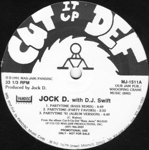 Jock D.* with D.J. Swift* : Partytime (12", Promo)