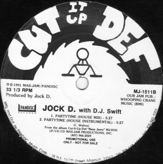 Jock D.* with D.J. Swift* : Partytime (12", Promo)