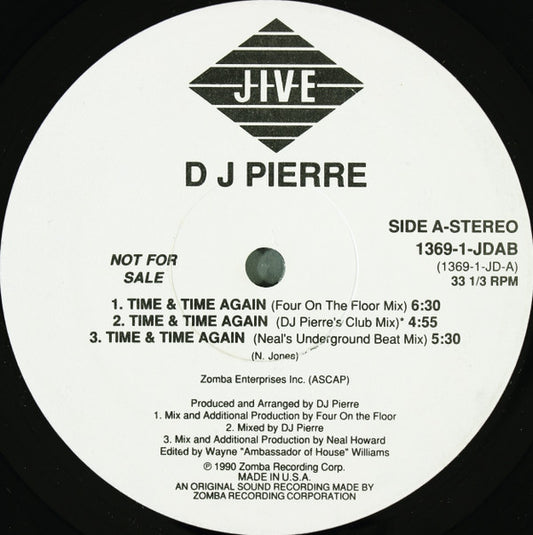 D J Pierre* : Time & Time Again (12", Promo)