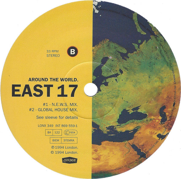 East 17 : Around The World (12", Single)