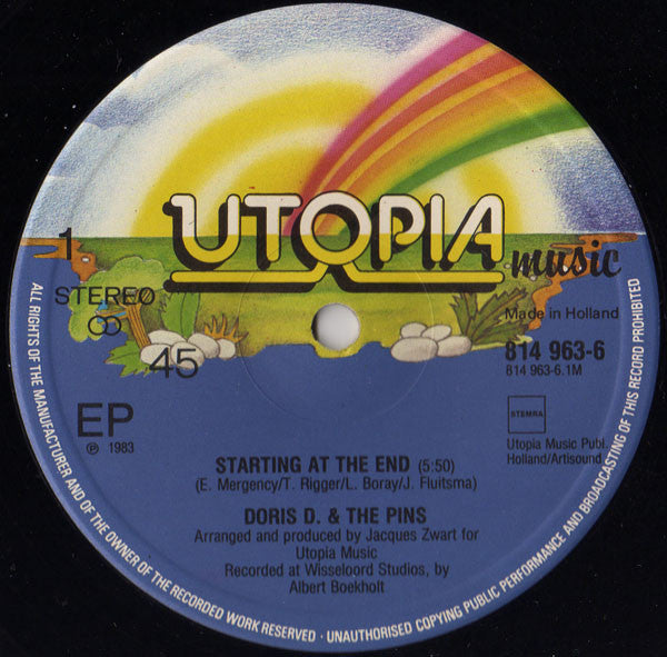 Doris D And The Pins : Starting At The End (12", EP)