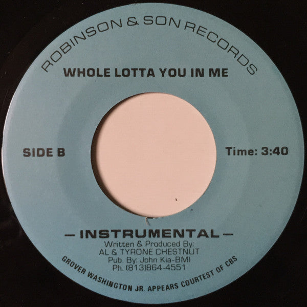 Brotherly Love : Whole Lotta You In Me (7")