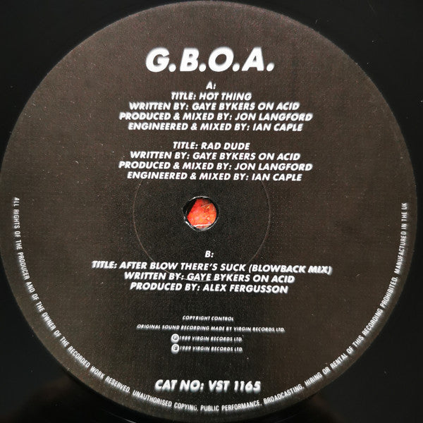 Gaye Bykers On Acid : Hot Thing (12", Maxi)