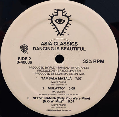Various : Asia Classics - Dancing Is Beautiful (12")