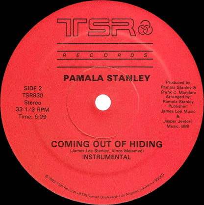 Pamala Stanley : Coming Out Of Hiding (12", Single)