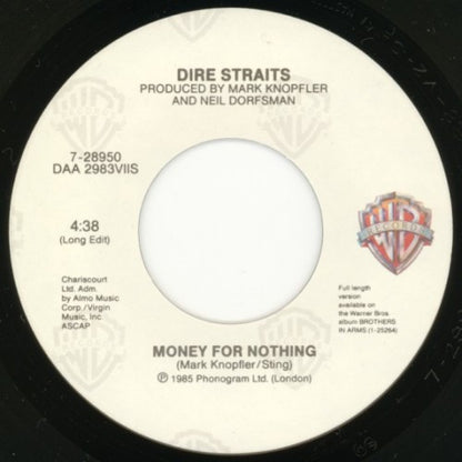Dire Straits : Money For Nothing (7", Single, Spe)