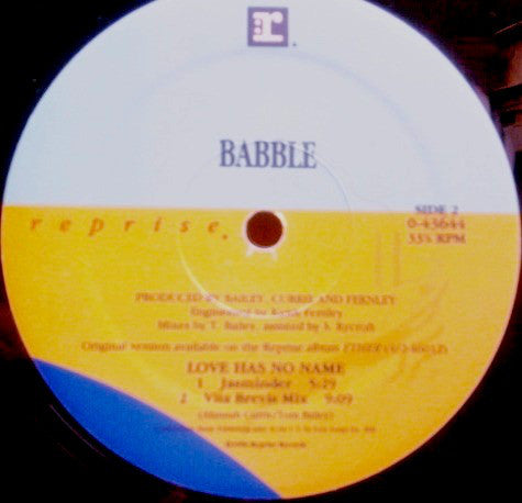 Babble : Love Has No Name (12")
