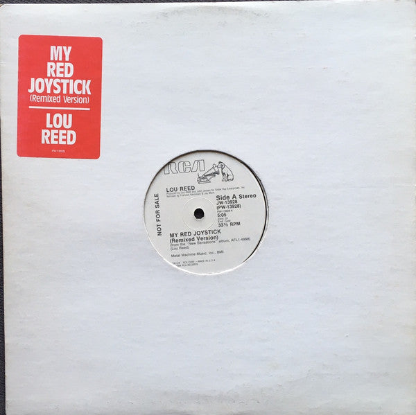 Lou Reed : My Red Joystick (12", Promo)
