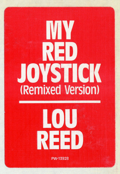 Lou Reed : My Red Joystick (12", Promo)