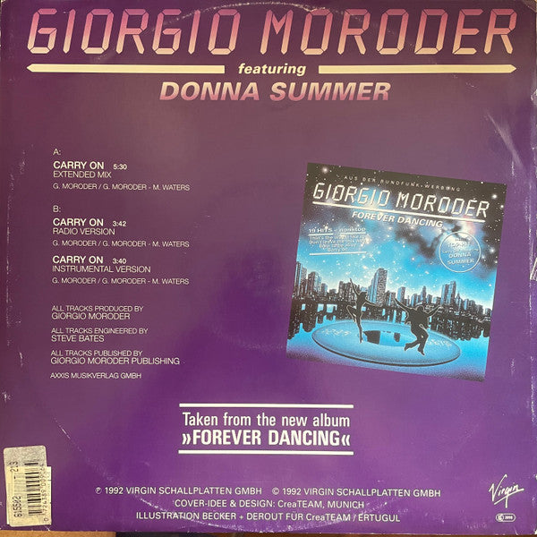 Giorgio Moroder Featuring Donna Summer : Carry On (12", Single)