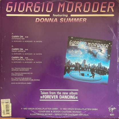 Giorgio Moroder Featuring Donna Summer : Carry On (12", Single)