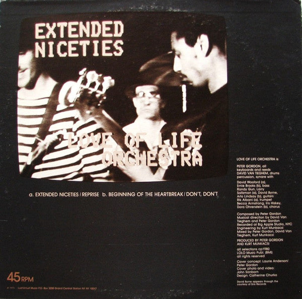 Love Of Life Orchestra : Extended Niceties (12")