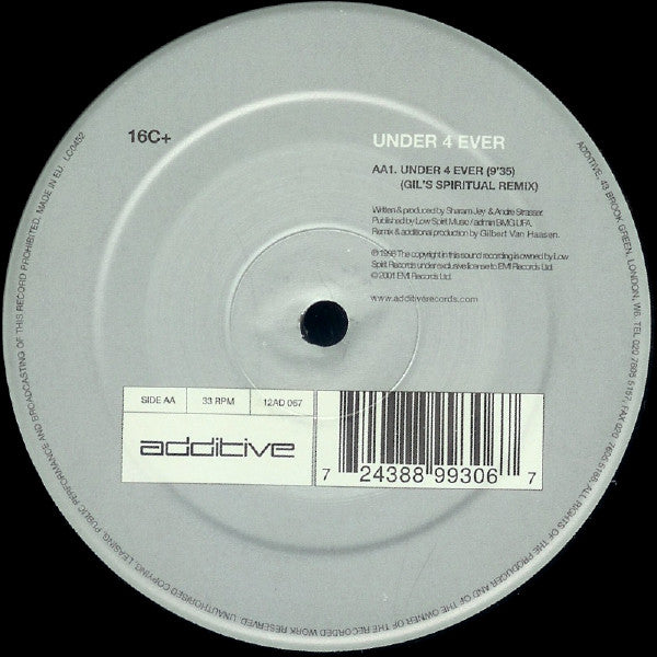 16C+ : Under 4 Ever (12")