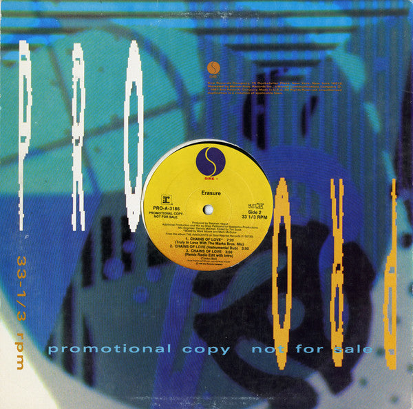 Erasure : Chains Of Love (12", Promo, All)