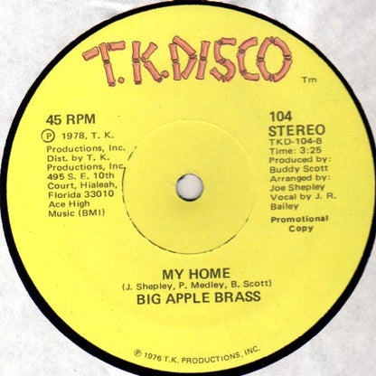 Big Apple Brass : Finger Lickin' Disco (12", Promo)