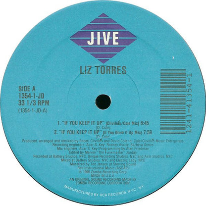 Liz Torres : If U Keep It Up (12")