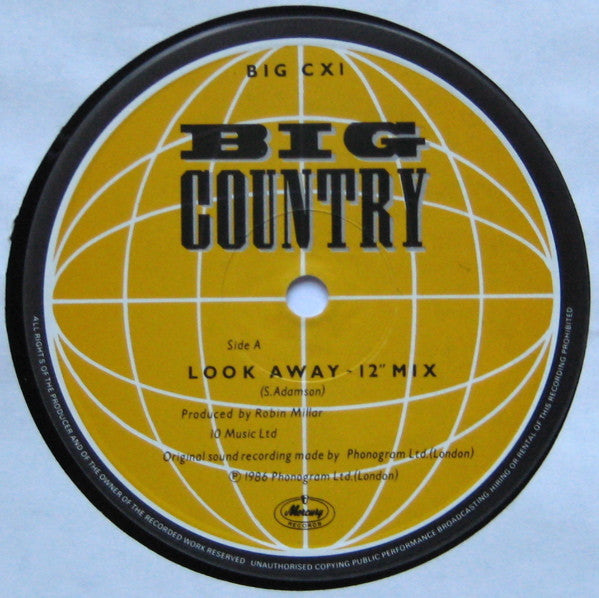 Big Country : Look Away (12" Mix) (12", Single)