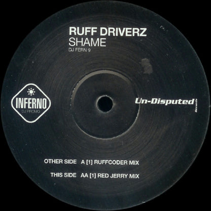 Ruff Driverz : Shame (12", Promo)