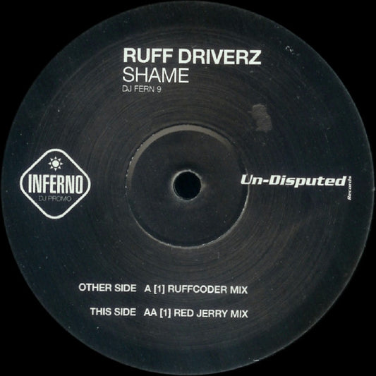 Ruff Driverz : Shame (12", Promo)