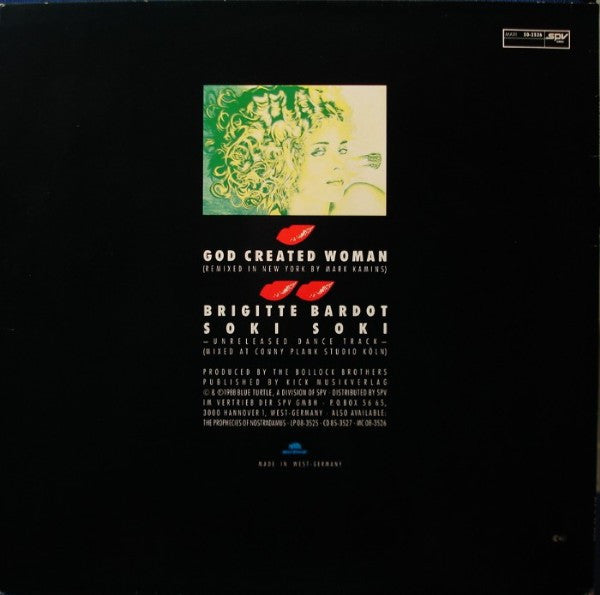 The Bollock Brothers : God Created Woman (12", Maxi)