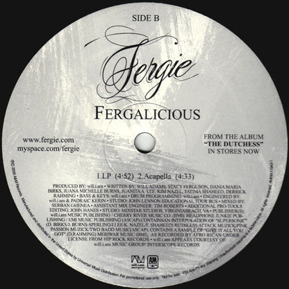 Fergie (2) : Fergalicious (12", Promo)